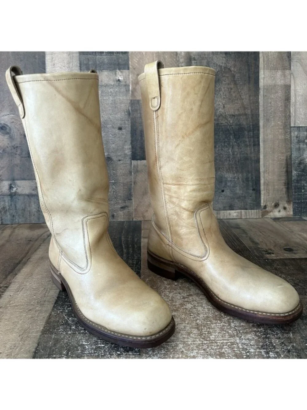 Hytest Vintage Campus Banana Safety Toe Boots Mens 8 D